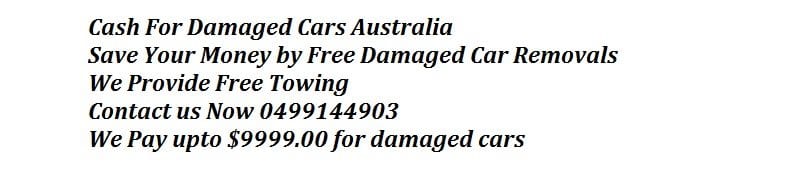 Cash for damaged cars